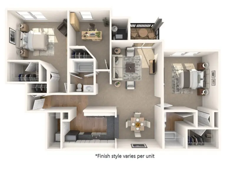 Apartments For Rent TGM Bull Run - Garrison with Den ...