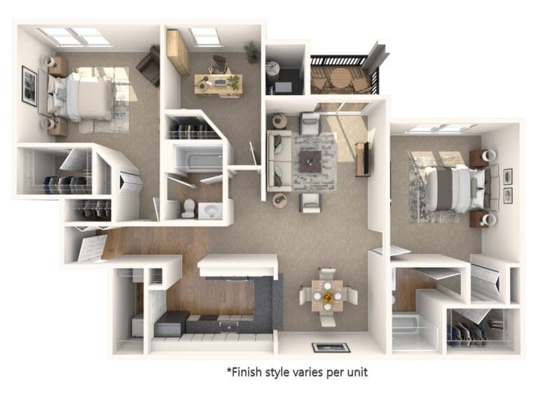 Apartments For Rent TGM Bull Run - Garrison with Den ...